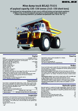 Muldenkipper-SKW Belaz 75131