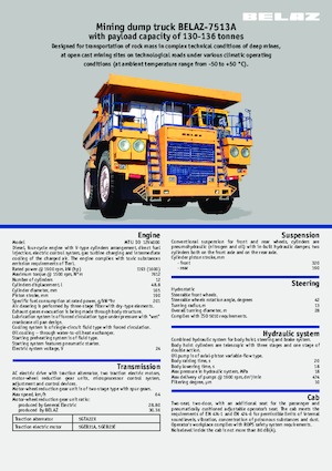 Muldenkipper-SKW Belaz 7513A