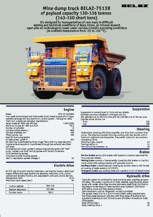 Muldenkipper-SKW Belaz 7513B