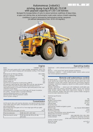 Muldenkipper-SKW Belaz 7513R