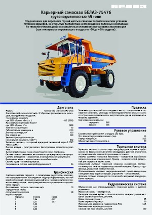 Muldenkipper-SKW Belaz 75476