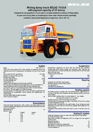 Muldenkipper-SKW Belaz 7555A
