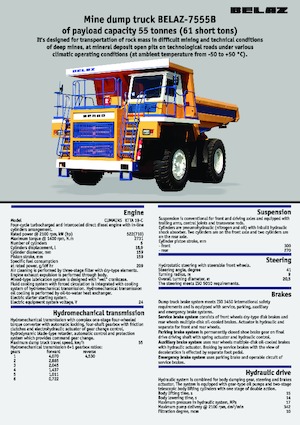 Muldenkipper-SKW Belaz 7555B