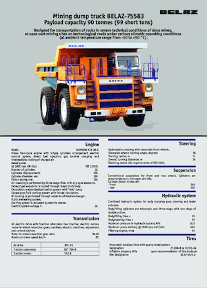 Muldenkipper-SKW Belaz 75583