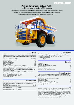 Muldenkipper-SKW Belaz 7558F
