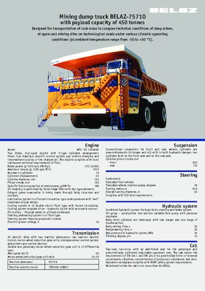 Muldenkipper-SKW Belaz 75710