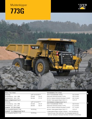 Muldenkipper-SKW Caterpillar 773G