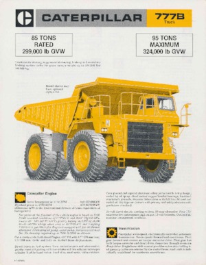 Muldenkipper-SKW Caterpillar 777B