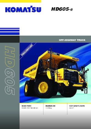 Muldenkipper-SKW Komatsu HD605-8E0