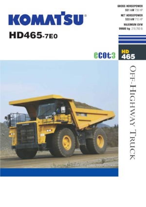 Muldenkipper-SKW Komatsu HD465-7E0