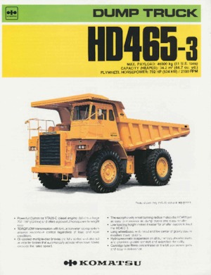 Muldenkipper-SKW Komatsu HD465-3