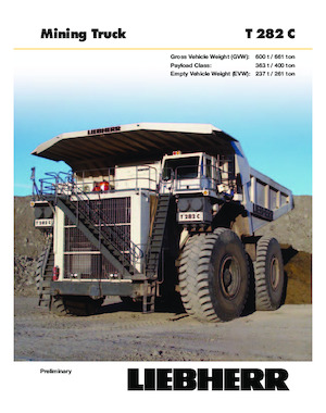 Muldenkipper-SKW Liebherr T282C