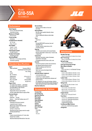 Teleskopen starr JLG G 10-55 A