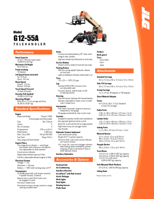 Teleskopen starr JLG G 12-55 A