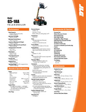 Teleskopen starr JLG G 5-18 A