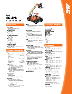 Teleskopen starr JLG G 6-42 A