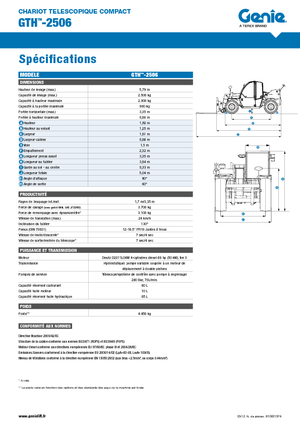 Teleskopen starr Genie GTH-2506