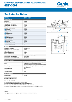 Teleskopen starr Genie GTH-3007