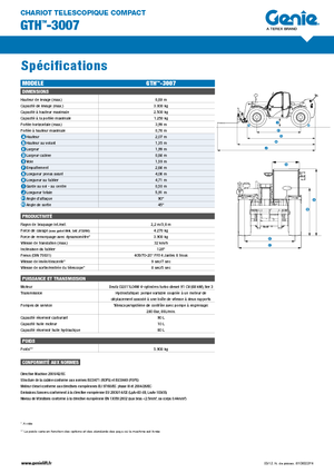 Teleskopen starr Genie GTH-3007