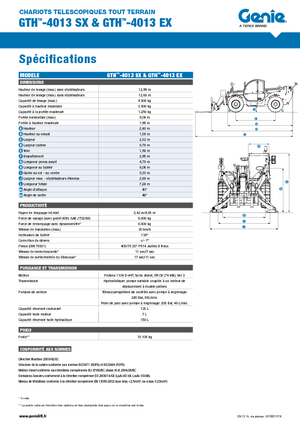 Teleskopen starr Genie GTH-4013 EX