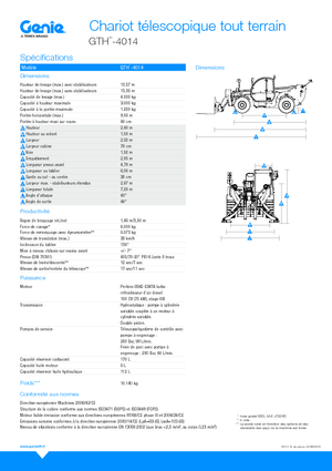 Teleskopen starr Genie GTH4014