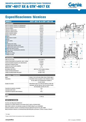 Teleskopen starr Genie GTH-4017 EX