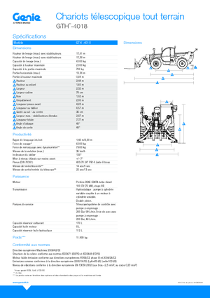 Teleskopen starr Genie GTH4018