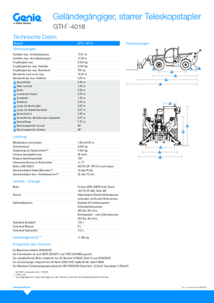 Teleskopen starr Genie GTH4018