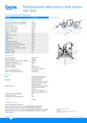 Teleskopen starr Genie GTH4018