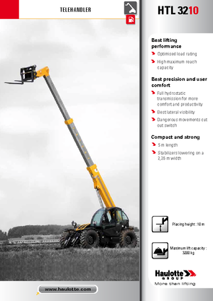 Teleskopen starr Haulotte HTL3210