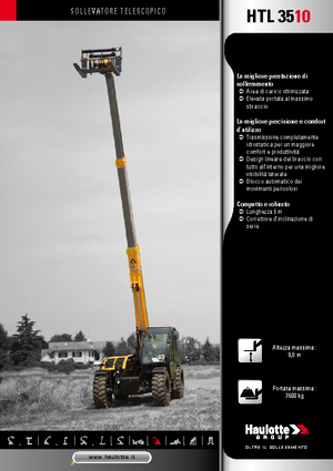 Teleskopen starr Haulotte HTL3510