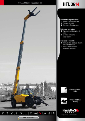 Teleskopen starr Haulotte HTL3614