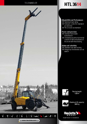 Teleskopen starr Haulotte HTL3614