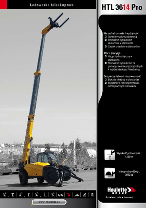 Teleskopen starr Haulotte HTL3614