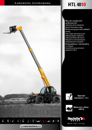 Teleskopen starr Haulotte HTL4010