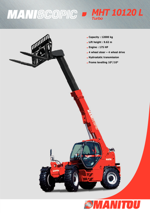 Teleskopen starr Manitou MHT 10120 L Turbo