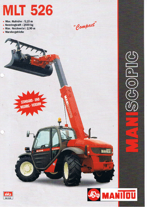 Teleskopen starr Manitou MLT 526 Compact