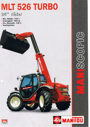 Teleskopen starr Manitou MLT 526 T 24