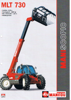 Teleskopen starr Manitou MLT 730 T