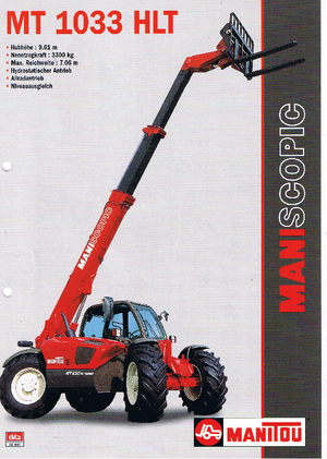 Teleskopen starr Manitou MT 1033 HLT