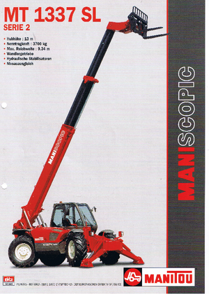 Teleskopen starr Manitou MT 1335 SL