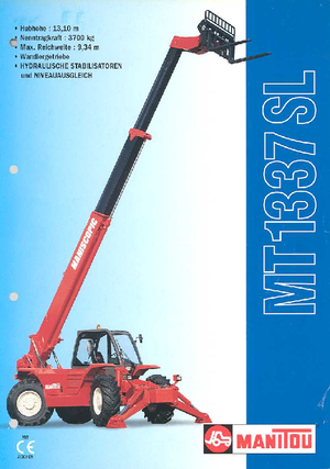 Teleskopen starr Manitou MT 1337 SL