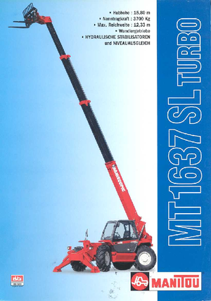 Teleskopen starr Manitou MT 1637 SLT