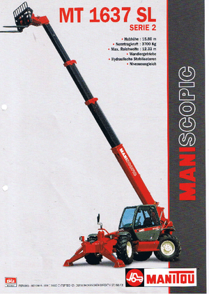 Teleskopen starr Manitou MT 1637 SLT MU