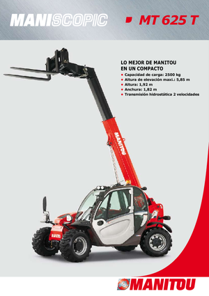 Teleskopen starr Manitou MT 625 T