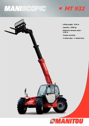 Teleskopen starr Manitou MT 932 Evolution