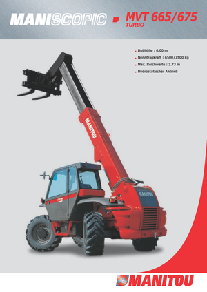 Teleskopen starr Manitou MVT 665 T