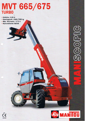Teleskopen starr Manitou MVT 665 T
