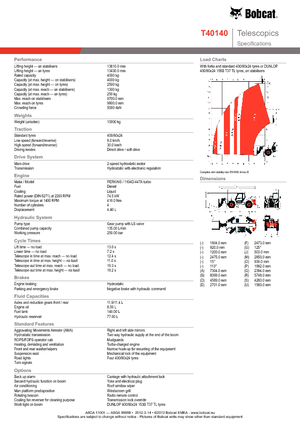 Teleskopen starr Bobcat T 40140