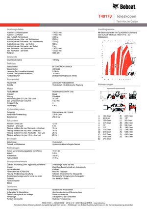 Teleskopen starr Bobcat T 40170